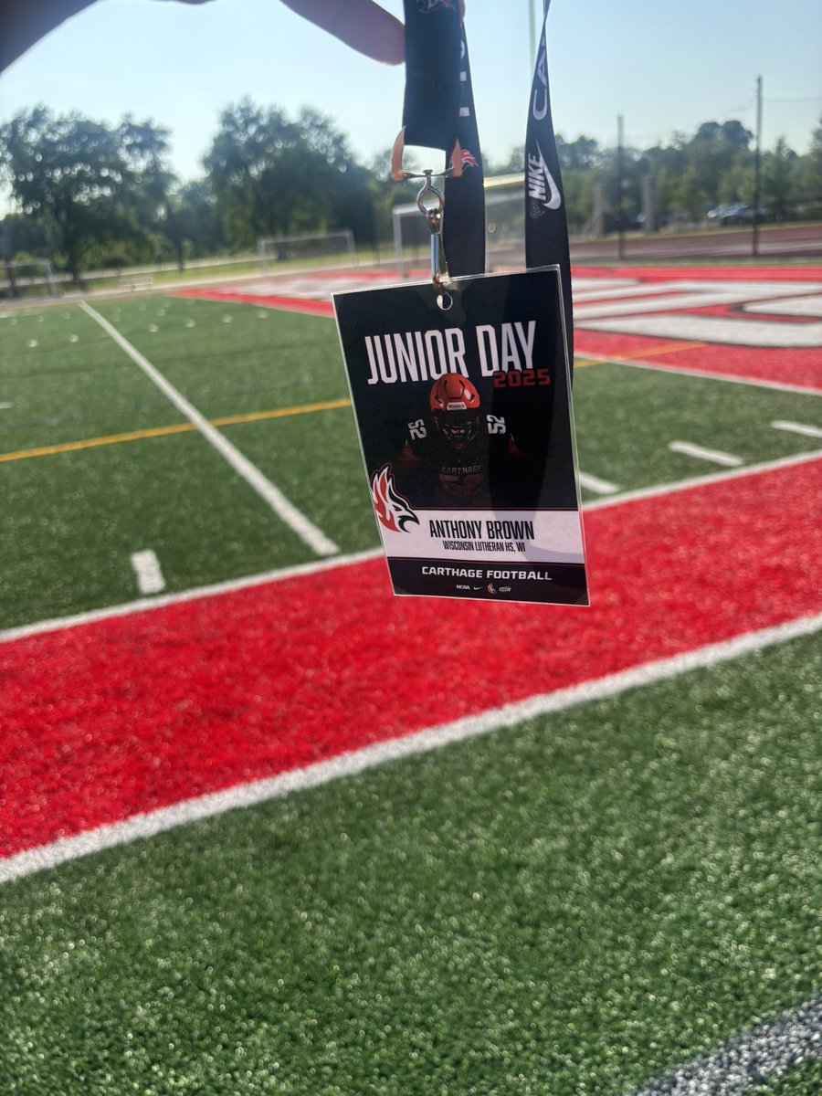 Anthony Brown (@anthonybj2026) on Twitter photo Thank you <a href="/CoachPopino/">Matthew Popino</a> <a href="/OLine_TEK/">Jeff Duvendeck</a> for having out for the junior day. I really enjoyed viewing the campus and learning a lot about the amazing football program you guys have to offer🔥 <a href="/Firebirds_FB/">Carthage College Football</a> Thank you <a href="/CoachPopino/">Matthew Popino</a> <a href="/OLine_TEK/">Jeff Duvendeck</a> for having out for the junior day. I really enjoyed viewing the campus and learning a lot about the amazing football program you guys have to offer🔥 <a href="/Firebirds_FB/">Carthage College Football</a>