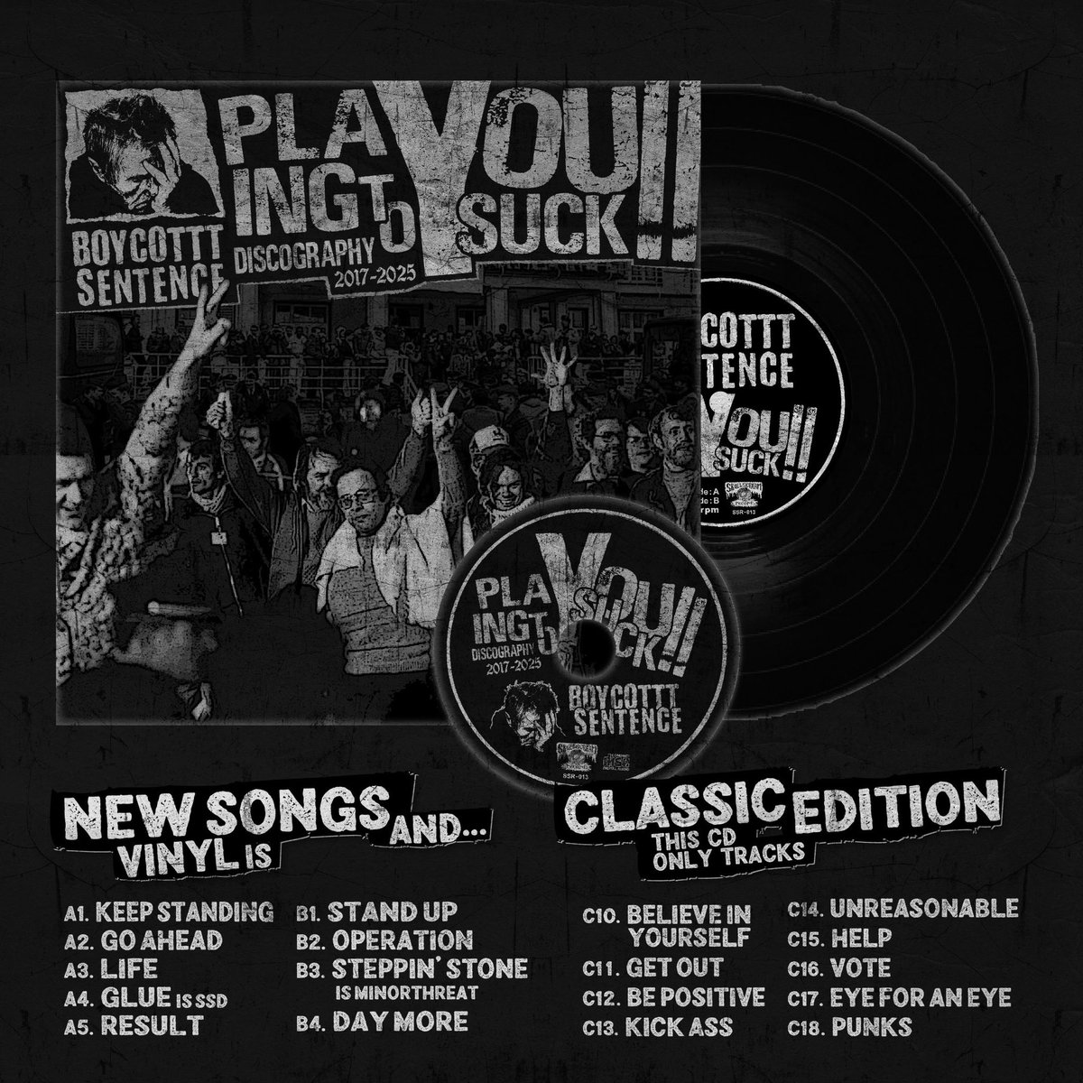 dozaimonta2's tweet image. 【レーベルINFO】#BOYCOTTTSENTENCE というバンドが #PLAYINGTOYOUSUCK という音源を7/16水に発売されます此方に詳細が書かれております youtube.com/watch?v=x6_USS… 宜しくお願いします
#SKULLSCREAMRECORDS