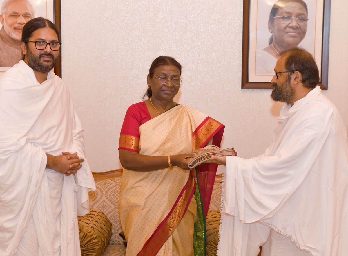 Shrimad Rajchandra Mission Dharampur (@srmdharampur) on Twitter photo Pujya Gurudevshri Rakeshji conveys warm wishes to Honāble President of India Smt. Droupadi Murmu on her birth anniversary today. <a href="/rashtrapatibhvn/">President of India</a>
Your life and leadership reflect a rare blend of dignity, humility, and steadfast determination. As a symbol of resilience and Pujya Gurudevshri Rakeshji conveys warm wishes to Honāble President of India Smt. Droupadi Murmu on her birth anniversary today. <a href="/rashtrapatibhvn/">President of India</a>
Your life and leadership reflect a rare blend of dignity, humility, and steadfast determination. As a symbol of resilience and