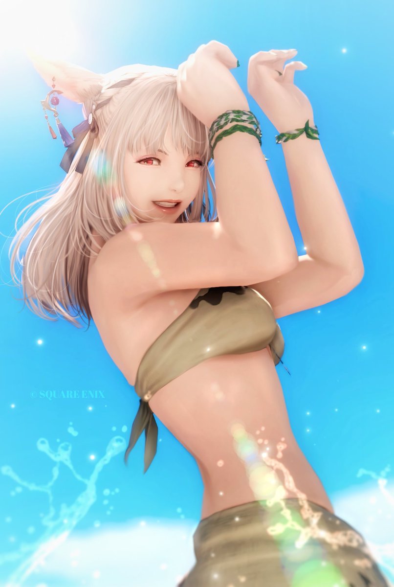 『ほら、気持ちいいよー❣
あーしとあそぼ🩷』

#暑いだろほら水着だ水着