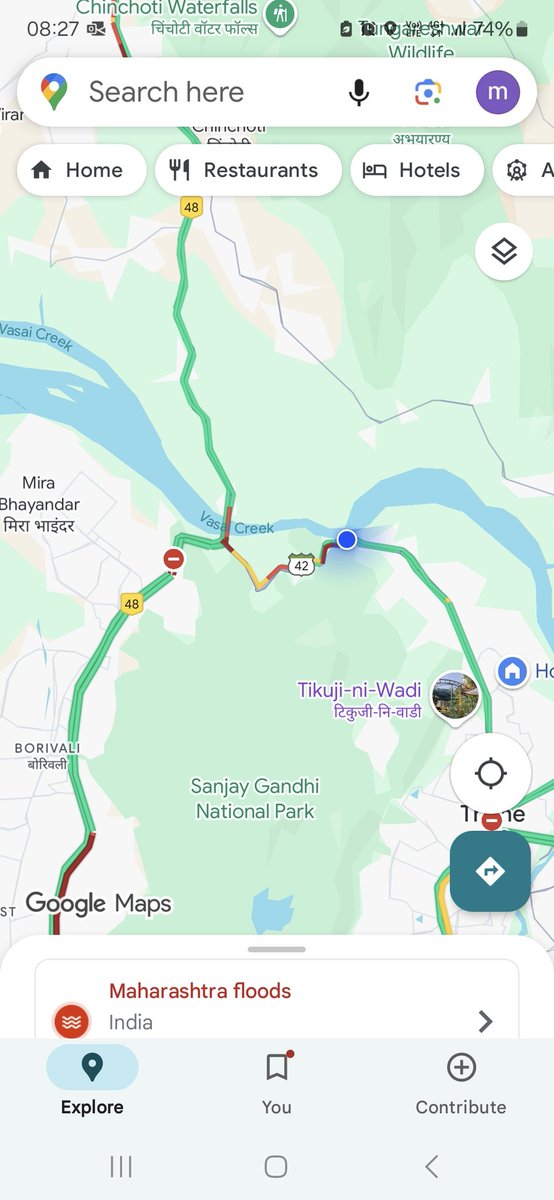 Daily pain at Godbunder road ,with trucks on both sides, when they are supposed to be closed after 7 am
