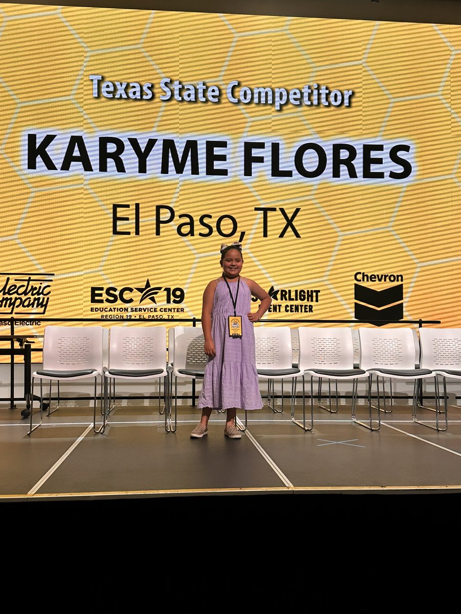Texas Spanish Spelling Bee 🐝
Gracias a mis estudiantes por inspirarme y permitirme ser parte de esta experiencia. 
Agradezco profundamente a los padres y administradores <a href="/DSShook_ES/">Principal Chavira, Dr. Sue A. Shook Elem.</a> <a href="/EReyes_CI/">Eduardo Reyes</a> por su apoyo. ¡Orgullosa de cada uno de ustedes! 🍎📕
#SpellingBee #DLA #GoRattlers🐍