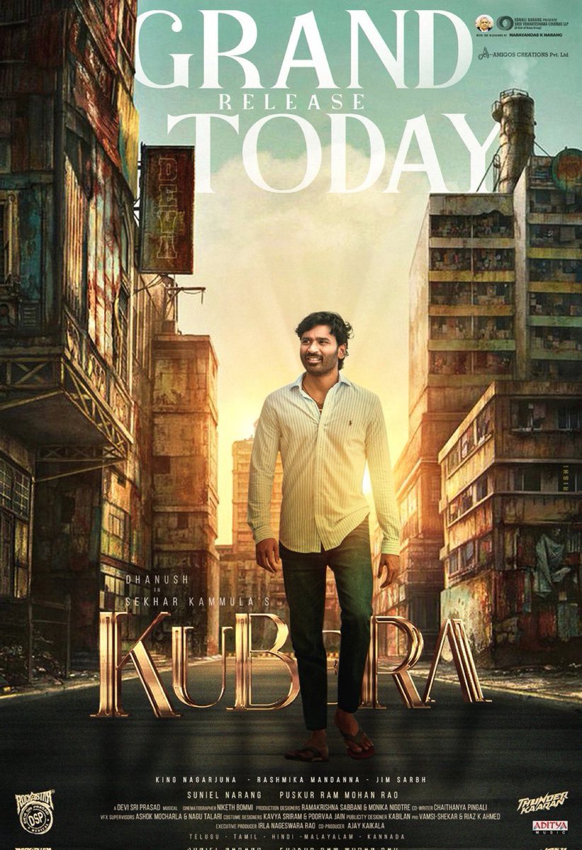 Superb good reviews for #Kuberaa after the initial shows 👏🏽🔥🔥

#Dhanush