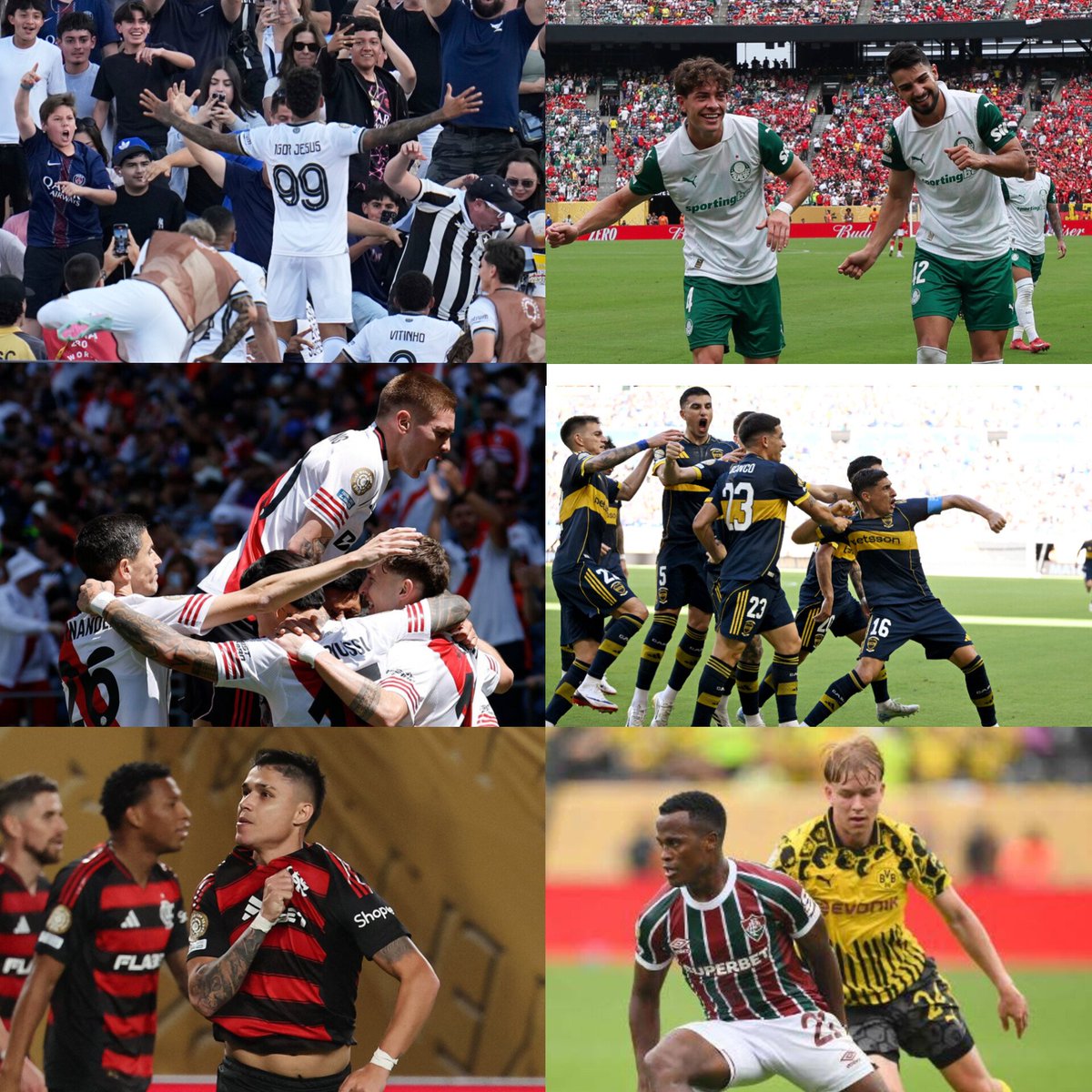 Conmebol es la única confederación INVICTA en el Mundial de Clubes 🏆

5 victorias, 3 empates, 0 derrotas.

Representando a Sudamérica 🌎