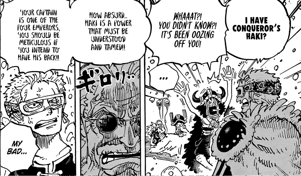 It blows my mind that Zoro was already so strong without even realizing he had CoC now that he knows, he’s about to become an entirely different monster.