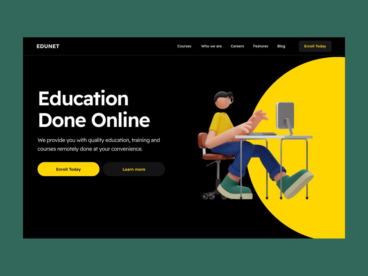 DesignTech_0's tweet image. Web Design for an Educational Platform ✏️
Need a Website ? Send us a Direct Message 🤝