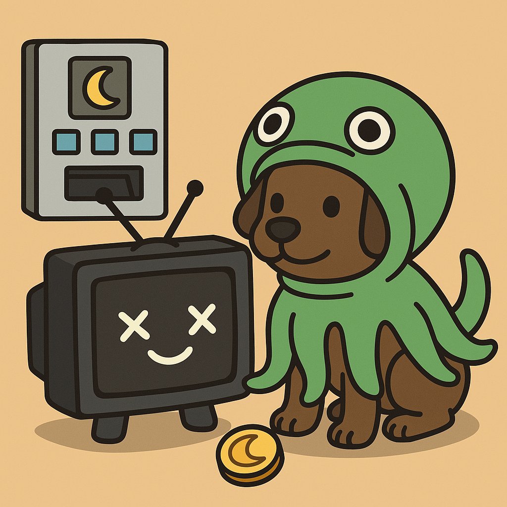 Do you like free crypto? Do you like fun and immersive chat based games? Do you love little chocolate Labrador wearing cute AF octopus costumes? Then you wanna tune into Twitch.tv/choctotv and come play in our virtual back yard. Many new features slated for soonish rollout!