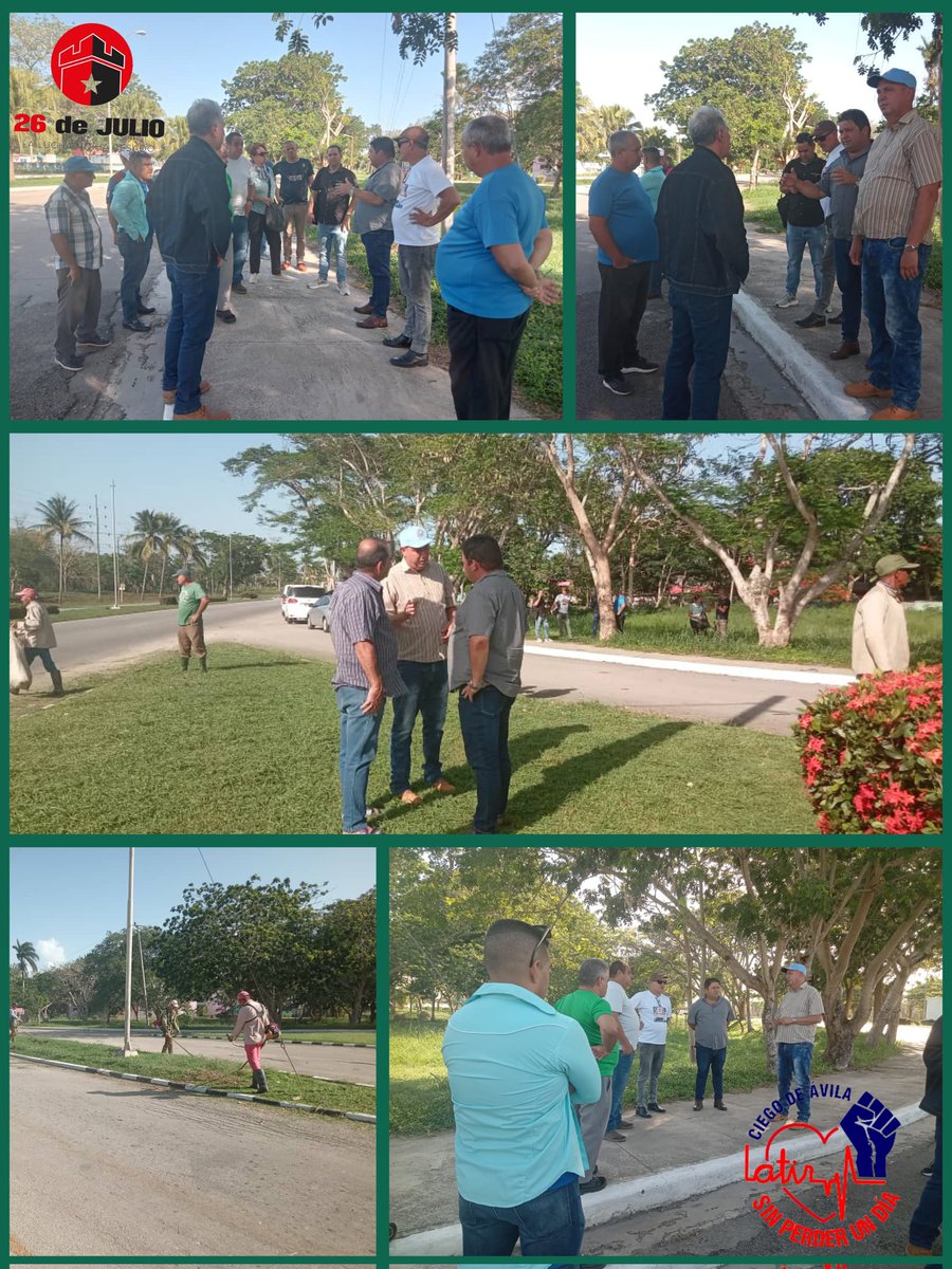 #SinPerderUnDía en #CiegodeÁvila, junto a los organismos pertinentes, chequeamos las acciones que se acometen para garantizar la limpieza y la higienización de la ciudad,como parte de las actividades de #CiegoEn26. <a href="/DiazCanelB/">Miguel Díaz-Canel Bermúdez</a> <a href="/DrRobertoMOjeda/">Dr. Roberto Morales Ojeda</a> <a href="/AlfreMene37409/">Alfre Menendez</a>