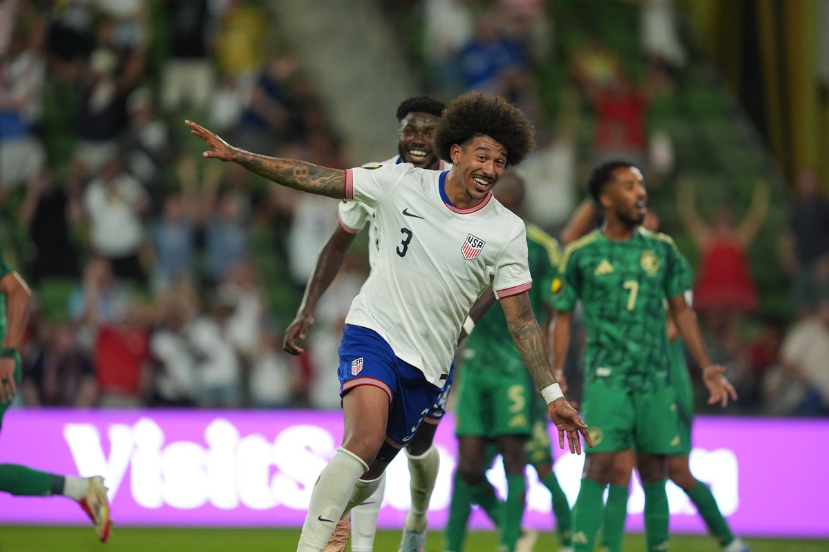 No doubt who the #USMNT's Man of the Match was ...