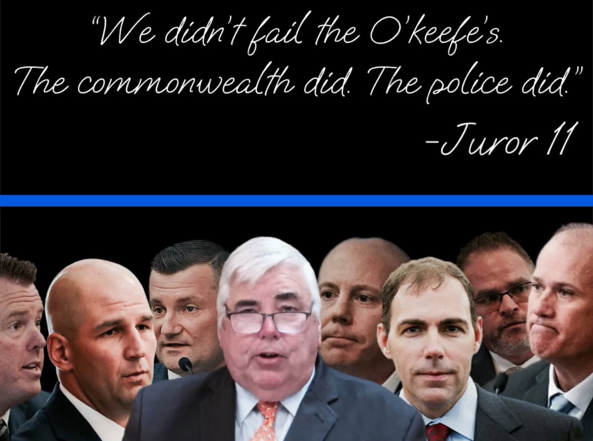 FKR102445's tweet image. “We didn’t fail the O’Keefe’s. The commonwealth did. The police did.”
-Juror 11

Inject this straight into the veins of anyone who cares about this case, cares about JOK &amp;amp; thinks this is all just a “conspiracy” by Karen Read.

wake up.

Great job &amp;amp; thank you @jessmachadoshow