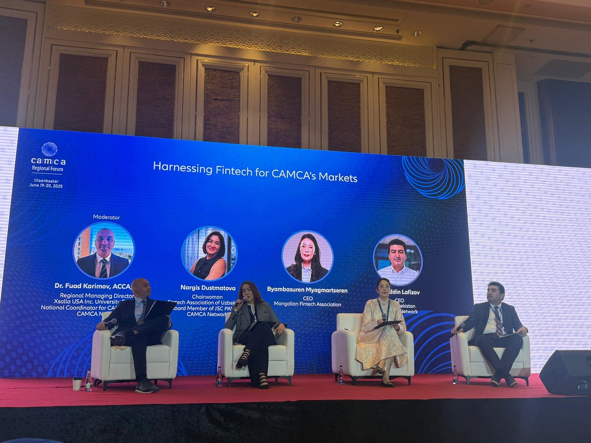 Participants attended more intimate discussions this morning on timely topics: harnessing regional #fintech, venture and media. #CAMCA2025Mongolia