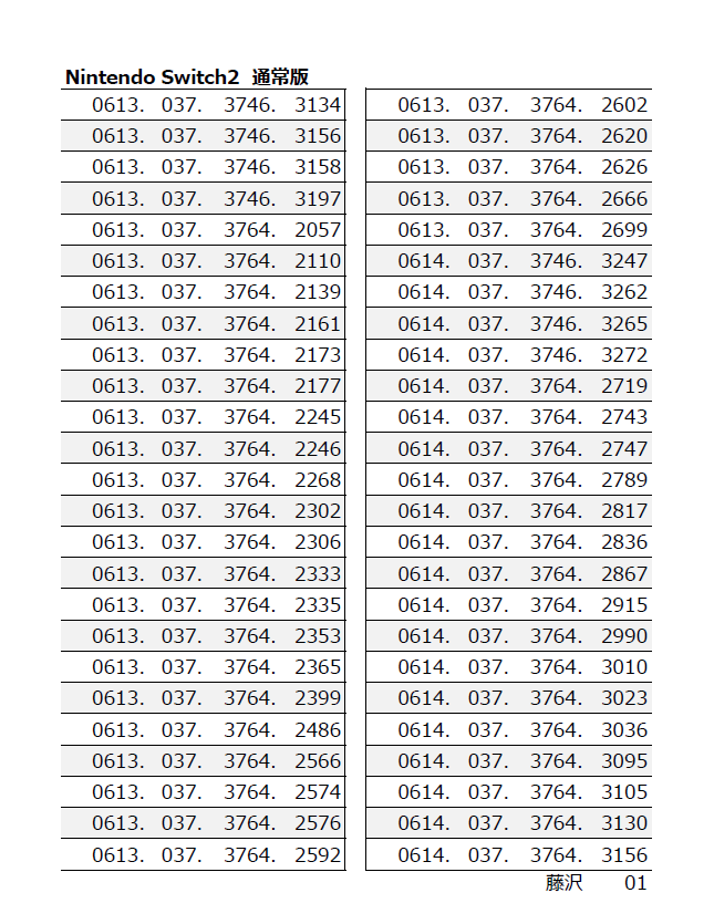 Nintendo Switch 2抽選会 当選発表】 6/5(木)発売 Nintendo Switch 2