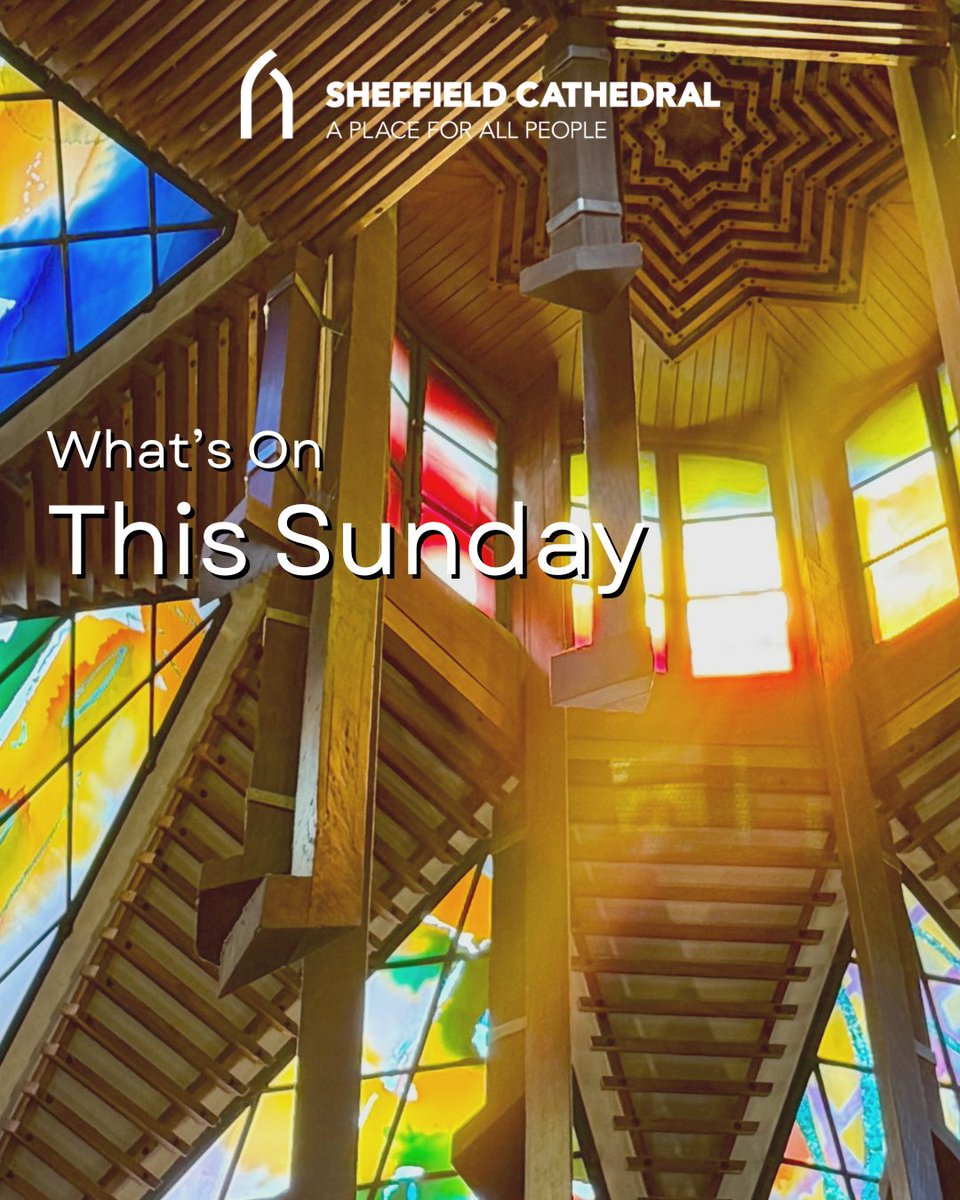 This #Sunday at your cathedral🌿

🕗 8am – Holy Communion (traditional language)
⛪ 10:30am – Cathedral Eucharist
🎶 4pm – Corpus Christi Service (arrive from 3.30pm)

All are warmly welcomed here💖

#SheffieldCathedral #APlaceForAllPeople #Evensong #Sheffield #SheffieldEvents