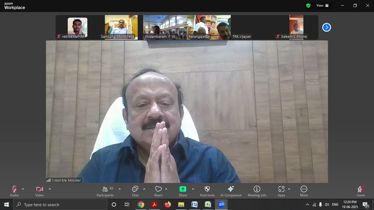DMKCuddalore's tweet photo. கடலூர் கிழக்கு மாவட்ட செயலாளர், மாண்புமிகு அமைச்சர் திரு @MRKPanneer அவர்கள் தலைமையில் காணொலி காட்சி வாயிலாக கடலூர் கிழக்கு மாவட்ட திமுக செயற்குழு கூட்டம் நடைபெற்றது. இக்கூட்டத்தில் ஓரணியில் தமிழ்நாடு உறுப்பினர் சேர்க்கை குறித்து ஆலோசனை வழங்கினார்.
#DMKCuddalore https://t.co/g5OJBwZ5bJ