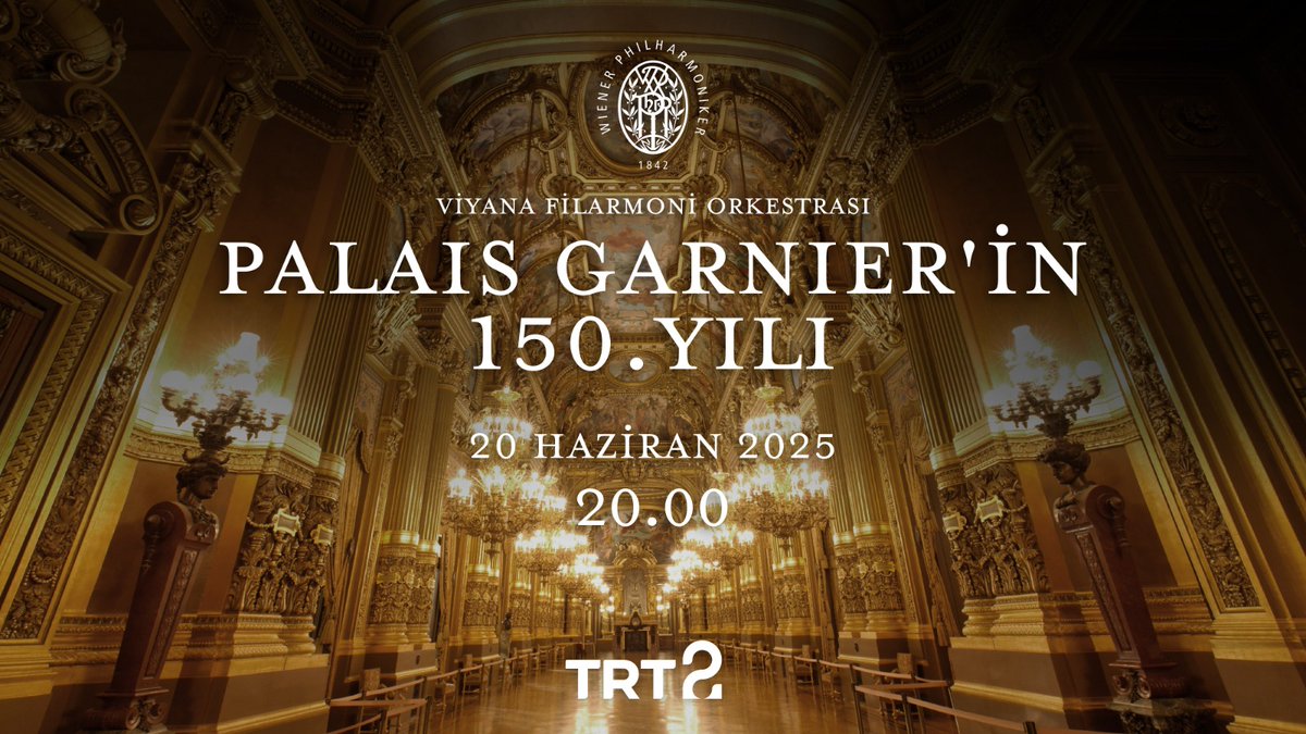 🎼 "Viyana Filarmoni Orkestrası Palais Garnier Konseri" TRT 2'de yayınlanacak v.aa.com.tr/3605292