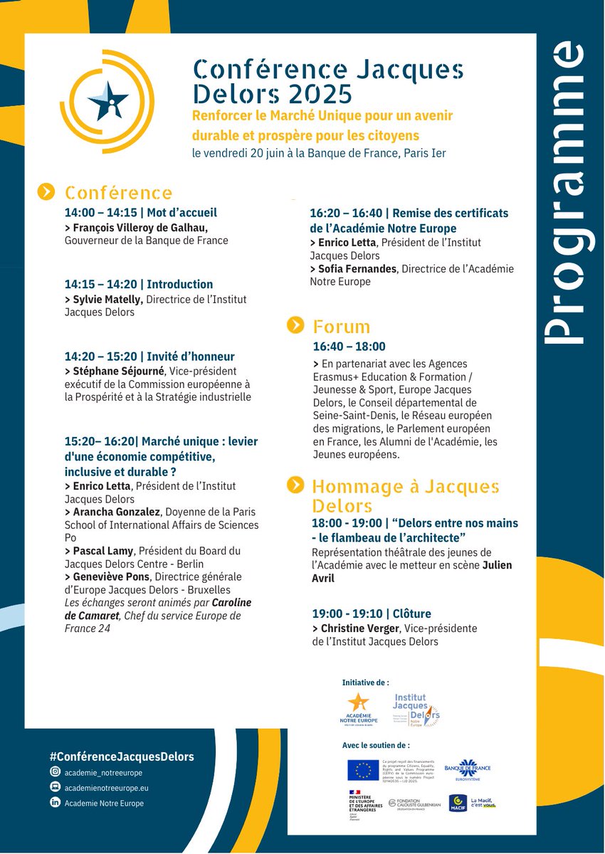 Arancha González (@aranchaglezlaya) on Twitter photo Aujourd’hui nous parlons marché unique 🇪🇺
<a href="/DelorsInstitute/">Jacques Delors Institute</a> <a href="/DelorsBerlin/">Jacques Delors Centre</a> <a href="/DelorsEurope/">Europe Jacques Delors</a> <a href="/AcademieNE/">Académie Notre Europe</a> Aujourd’hui nous parlons marché unique 🇪🇺
<a href="/DelorsInstitute/">Jacques Delors Institute</a> <a href="/DelorsBerlin/">Jacques Delors Centre</a> <a href="/DelorsEurope/">Europe Jacques Delors</a> <a href="/AcademieNE/">Académie Notre Europe</a>