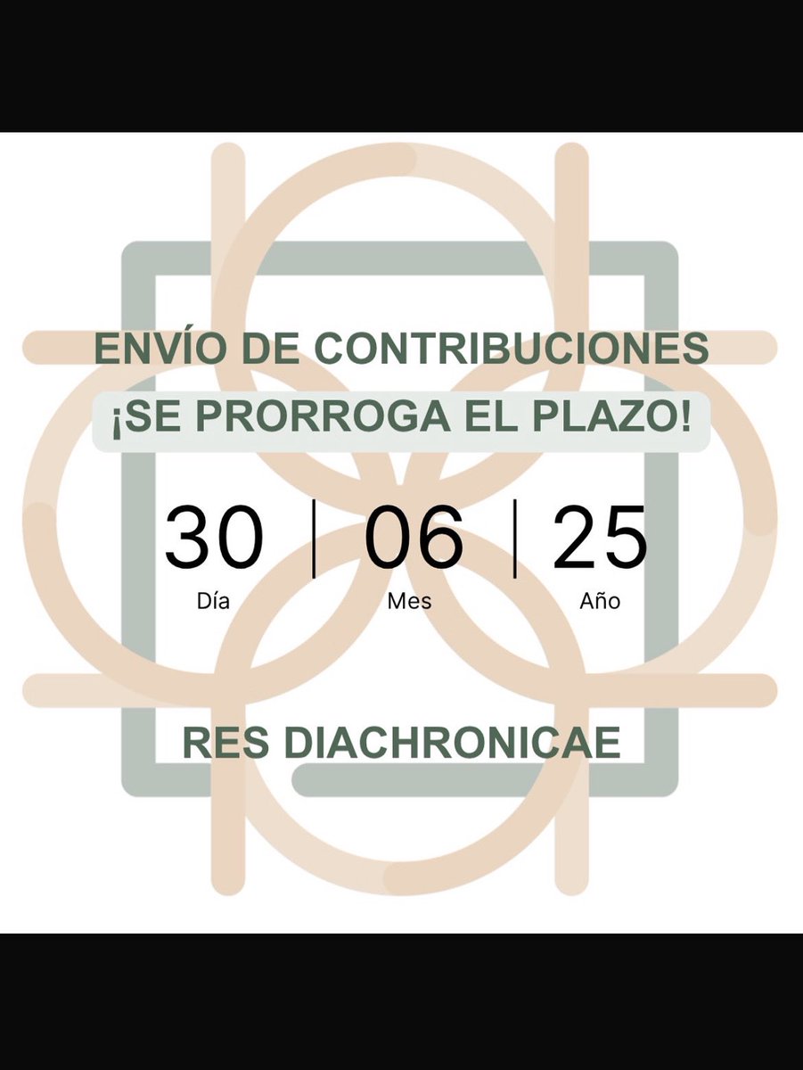 El plazo de ResDi se amplía 10 días: nuevo cierre el 30 de junio.
¡Aún hay tiempo para participar!

#ResDi #PlazoAmpliado #ConvocatoriaAbierta