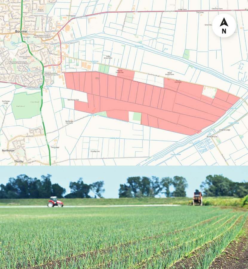 Farms for Sale - Bourne

Tunnel Bank, Wades and South Fen farms in Bourne, South Lincs., represent a rare opportunity to buy c. 420 hectares [1,037 acres] of flexible grade 2 farmland in a ring fence.