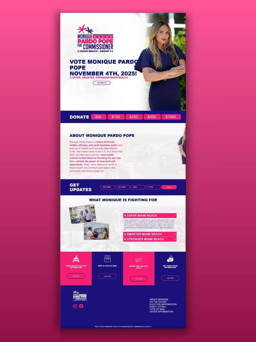 ColoristWeb's tweet image. Just finished a sleek, high-converting landing page for a client using Elementor!
🌐 Check it out: moniqueformiamibeach.com

#AjEstiak #colouristweb #wordpressdesign #elementorexpert #landingpagedesign #freelancewebdesigner
#BangladeshDeveloper #CivicTech #DesignThatWorks #webdev