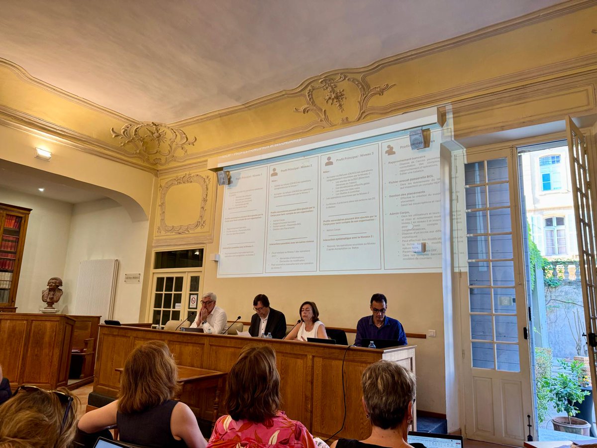 Assemblée générale de <a href="/UniondesCarpa/">Union nationale des Carpa (Unca)</a> 
La matinée de formation s'ouvre avec une table ronde sur la gouvernance opérationnelle des Carpa en matière de contrôle des maniements de fonds 
Avec Frédéric MIÑANA,  Catherine LE GUEN,  Olivier PAULET 
#emdf
#LBCFT