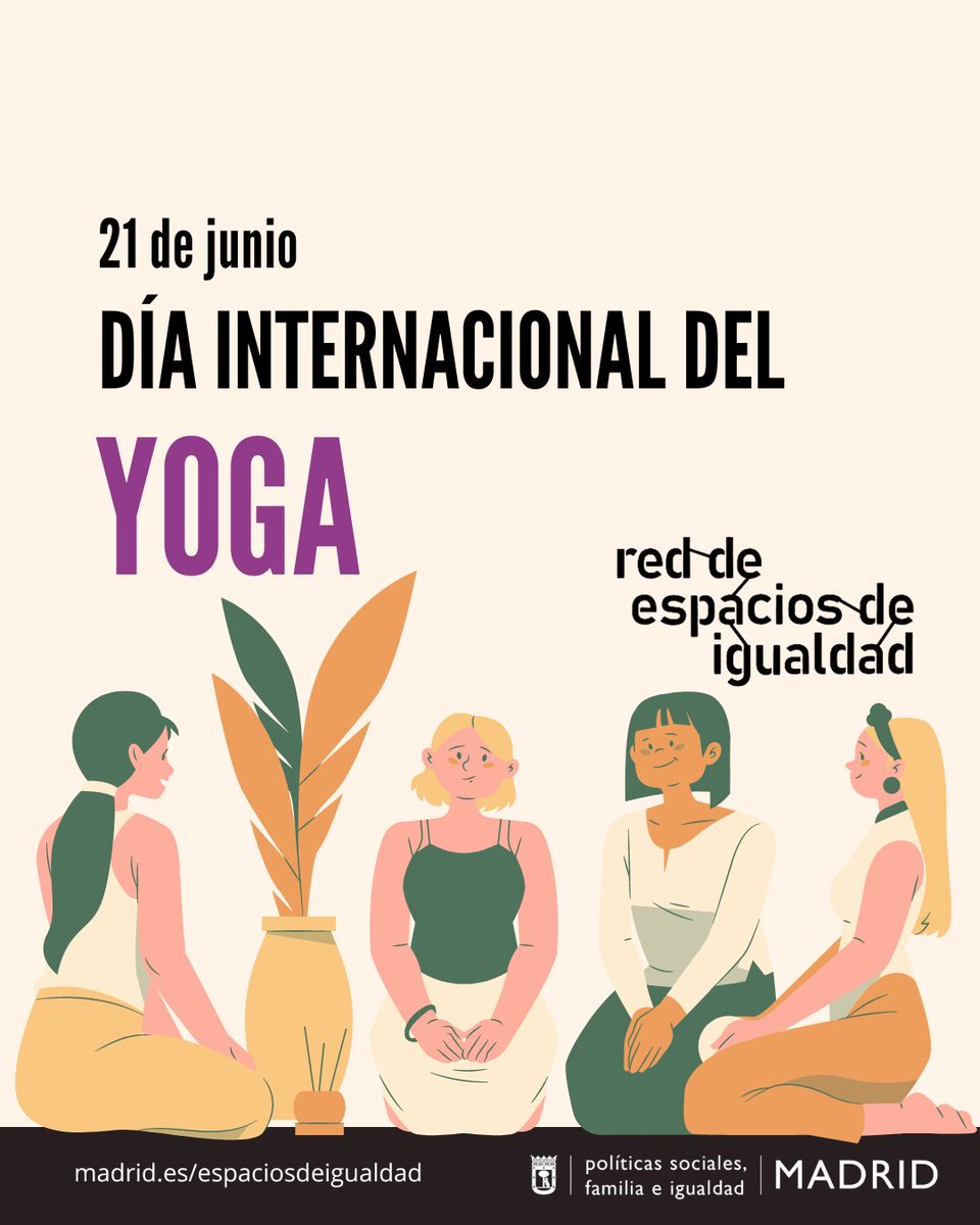 Descubre los beneficios de practicar yoga... 🧘
«#DíaInternacionaldelYoga (21J). Espacios de #Igualdad» 👉 bit.ly/3FUUUmM
#Deporte #21J