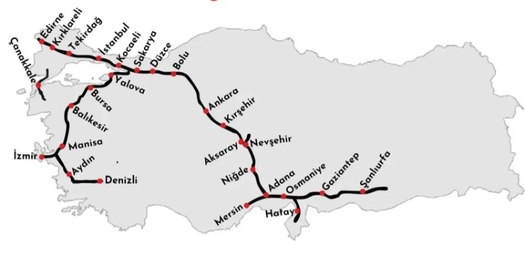 İlginç haritalar barındıran bu floodu sizler için derledik.

1. Otoban geçen iller haritası.