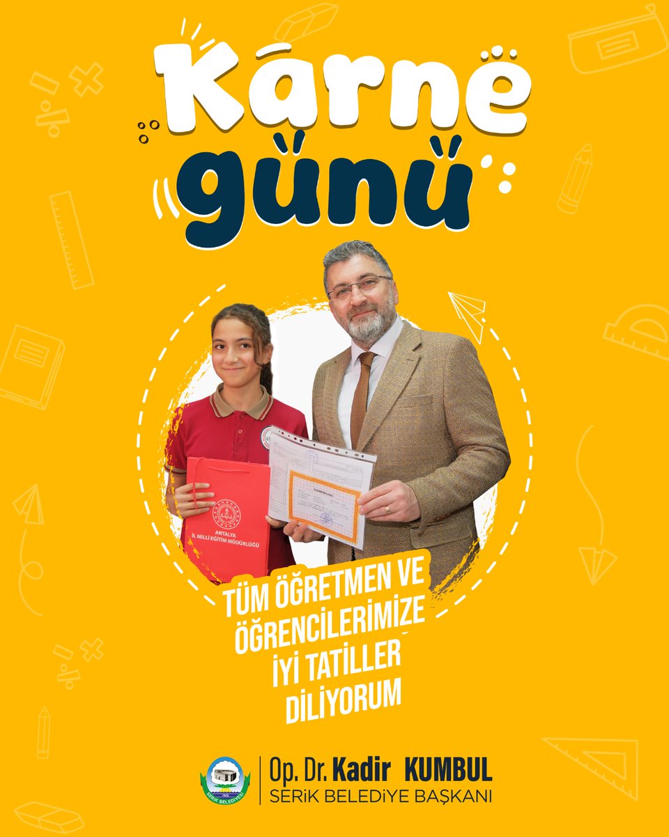 Tüm öğretmen ve öğrencilerimize iyi tatiller diliyoruz.