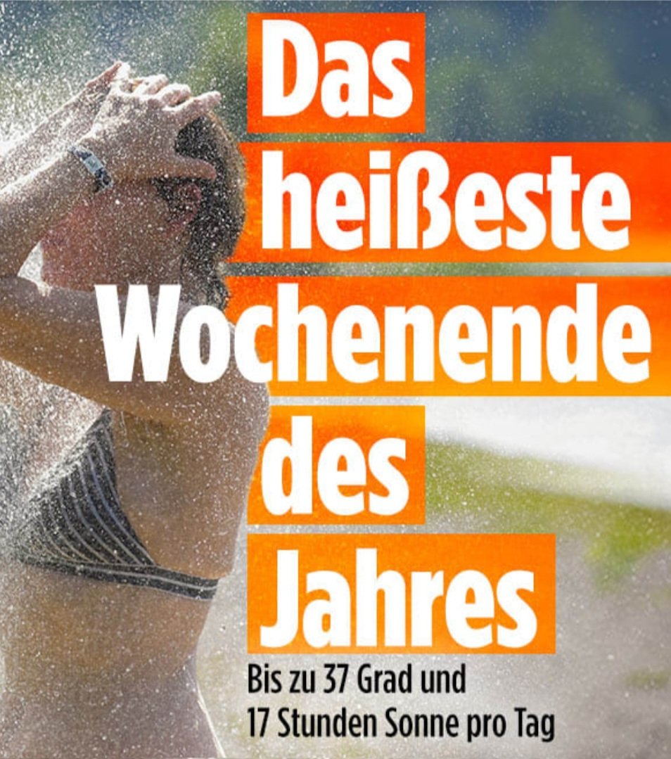 Nein, kein "fürchterlicher Klimawandel".
Sommer und tolles Wetter.
Genießt es! 👌