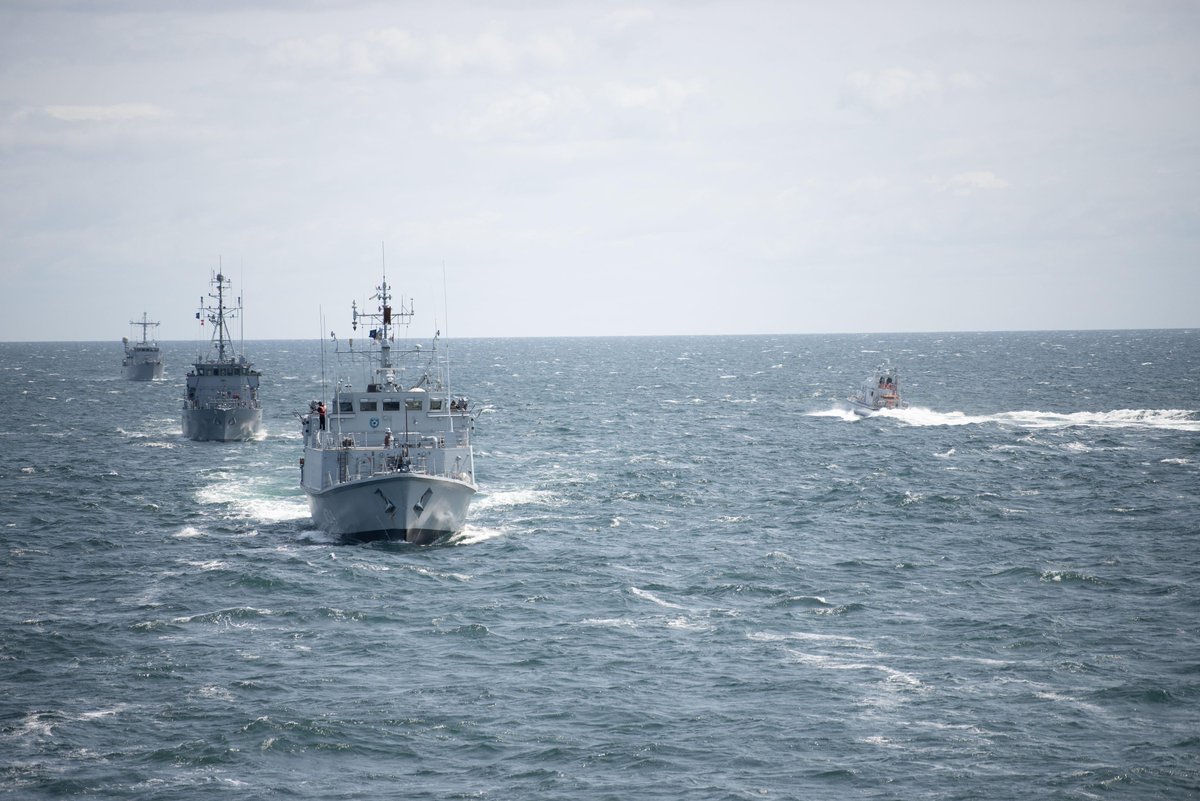 ⚓ #SNMCMG1 was on task at #BALTOPS2025, delivering specialist mine countermeasure capabilities to keep the #BalticSea safe &amp; secure. Working side by side with Allies to ensure freedom of navigation and boost interoperability. Read more: mc.nato.int/media-centre/n… #WeAreNATO.