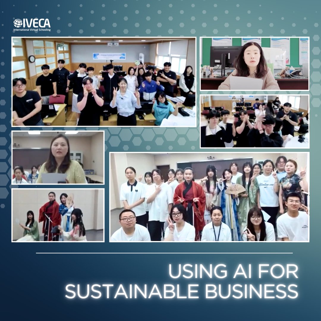 🤝🌍 Students from China 🇨🇳 &amp; Korea 🇰🇷 explored how AI can power sustainable living! From eco-friendly business ideas to smart shopping solutions✨🤖💡 

Read more 👉 tinyurl.com/Business-with-…
#ArtificialIntelligence #ResponsibleConsumption #AIforSustainability