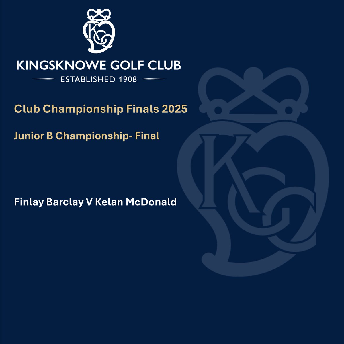 Also playing their semi finals ties last night were our @kgc_juniors B section. Congratulations to our finalists.
Junior C semi finals are later today.

#kingsknowegolfclub #kgcjuniors #juniorgolf #edinburghgolf #scottishgolf   #morethanagolfclub #getintogolf
