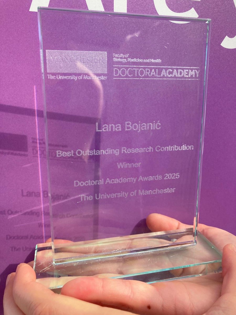 Congratulations to <a href="/NCISH_UK/">NCISH</a> <a href="/BojanicLana/">Lana Bojanić</a> who has been awarded the Doctoral Academy’s Best Outstanding Research Contribution Award 🎉