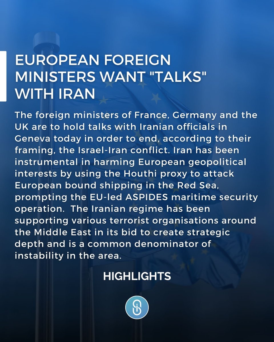 European foreign ministers want "talks" with Iran

#strategyinternational #highlight #Israel #Iran #EU #France
