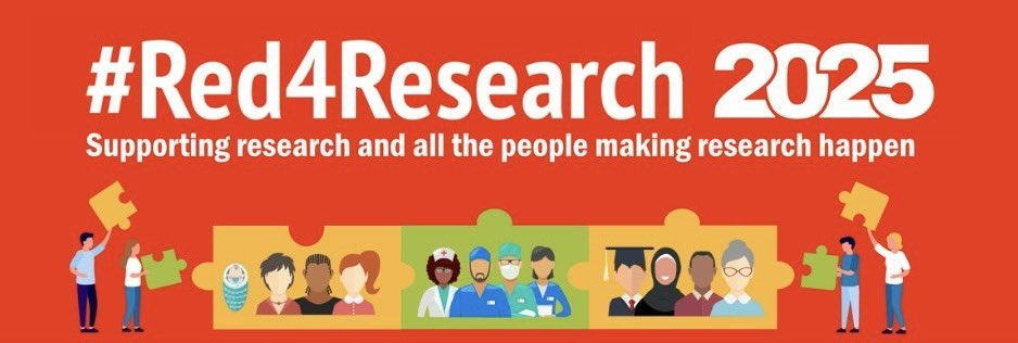 Proud research champion on  #Red4Research day! Not only navigating my own clinical academic journey but also celebrating collaborations, connections &amp; trust from colleagues &amp; patients to enable knowledge translation &amp; improve outcomes ❤️♥️❤️
#mysltday #researchchampion #phdlife