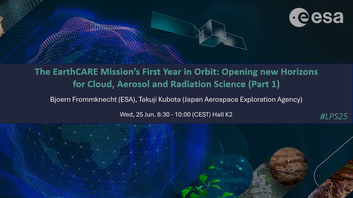 ESA Earth Online (@esa_earthonline) on Twitter photo 📌Learn how <a href="/esa_earthcare/">ESA's EarthCARE mission</a> (Earth Cloud, Aerosol and Radiation Explorer) mission—launched by @ESA and <a href="/JAXA_en/">JAXA(Japan Aerospace Exploration Agency)</a> in May 2024—seeks to enhance climate and weather modelling by deepening our understanding of the interactions between clouds, aerosols, and radiation, as well as the 📌Learn how <a href="/esa_earthcare/">ESA's EarthCARE mission</a> (Earth Cloud, Aerosol and Radiation Explorer) mission—launched by @ESA and <a href="/JAXA_en/">JAXA(Japan Aerospace Exploration Agency)</a> in May 2024—seeks to enhance climate and weather modelling by deepening our understanding of the interactions between clouds, aerosols, and radiation, as well as the