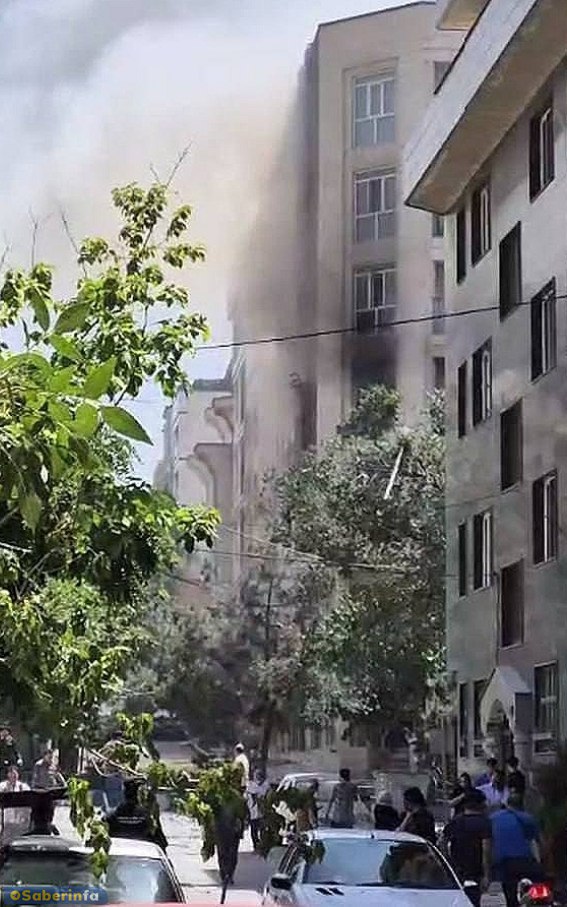 A few minutes ago a small kamikaze drone hit an apartment in Gisha (District 2), Tehran.