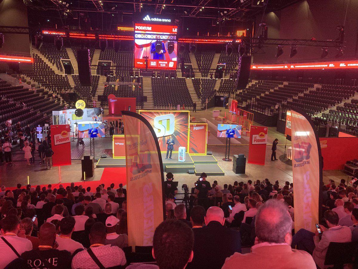 RaphLeclerc's tweet photo. Bravo aux équipes @Bpifrance @JulienNoronha @NicolasDufourcq pour l'organisation de #SportDéfinition, 1 an après #Paris2024. 

Interventions de qualité, solutions innovantes &amp; surtout un RDV qui s'impose pour tout ceux qui veulent faire croitre la place du sport en France 🐓🇫🇷🏅 https://t.co/8LQj7xgomk