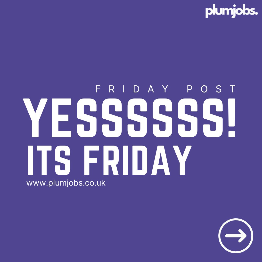 Who else is PUMPED for today? 🙋‍♀️ It’s #FRIDAY, people! 💃

Let’s finish strong 💪 and finally apply for that dream job!
Because if not now, when?
(Monday? Nah… Monday-you is useless and addicted to coffee. ☕️😂)

➡️ plumjobs.co.uk