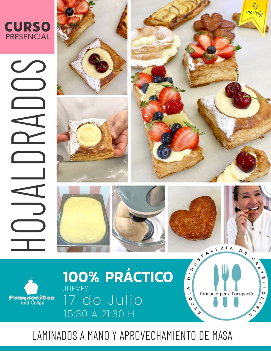 Curso de Hojaldrados de Boutique!!! Reserva tu plaza ➡️ ponquecitosandcakes.com/2025/06/monogr…