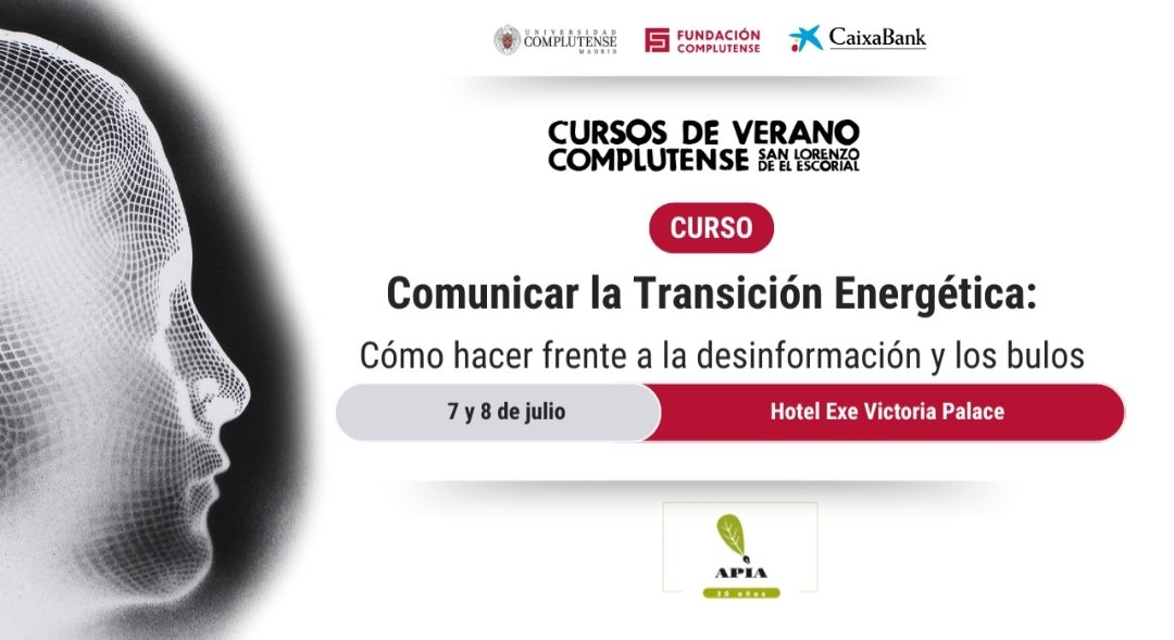 APIA (@apia_es) on Twitter photo ‼️Mira lo que tenemos para los <a href="/CursosVeranoUCM/">Cursos de Verano UCM</a> ‼️
Bulos, desinformación 😱 Con
<a href="/elmanyana/">Eloy Sanz</a> <a href="/GemmaTeso/">Gemma Teso Alonso</a>
<a href="/Rub_dc/">Rubén del Campo</a> <a href="/AEMET_Esp/">AEMET</a> <a href="/mariagfuente/">María García Fuente</a> <a href="/PedroFresco/">Pedro Fresco</a> <a href="/Arturolarena/">Arturo Larena Larena</a> <a href="/ecogallego/">Jose Luis Gallego</a> <a href="/suterlan/">Sandra Sutherland</a>
🗓 7-8/07
🎈#ElEscorial <a href="/fundacionucm/">Fundación Complutense</a> <a href="/UCMccinf/">Facultad Ciencias Información</a> <a href="/unicomplutense/">Complutense</a>
👇
cursosdeverano.ucm.es/programacion/c… ‼️Mira lo que tenemos para los <a href="/CursosVeranoUCM/">Cursos de Verano UCM</a> ‼️
Bulos, desinformación 😱 Con
<a href="/elmanyana/">Eloy Sanz</a> <a href="/GemmaTeso/">Gemma Teso Alonso</a>
<a href="/Rub_dc/">Rubén del Campo</a> <a href="/AEMET_Esp/">AEMET</a> <a href="/mariagfuente/">María García Fuente</a> <a href="/PedroFresco/">Pedro Fresco</a> <a href="/Arturolarena/">Arturo Larena Larena</a> <a href="/ecogallego/">Jose Luis Gallego</a> <a href="/suterlan/">Sandra Sutherland</a>
🗓 7-8/07
🎈#ElEscorial <a href="/fundacionucm/">Fundación Complutense</a> <a href="/UCMccinf/">Facultad Ciencias Información</a> <a href="/unicomplutense/">Complutense</a>
👇
cursosdeverano.ucm.es/programacion/c…