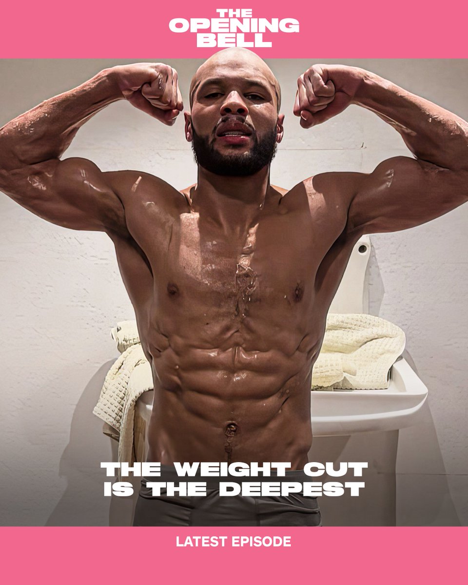 openingbellpod's tweet image. 🎙️ Boiling bodies down to make unnatural weight limits has been standard practice in boxing for decades. Considering a fight follows that gruelling struggle, is it time to rethink old habits?
🎧 buff.ly/mxuNs7W
#TheOpeningBell
