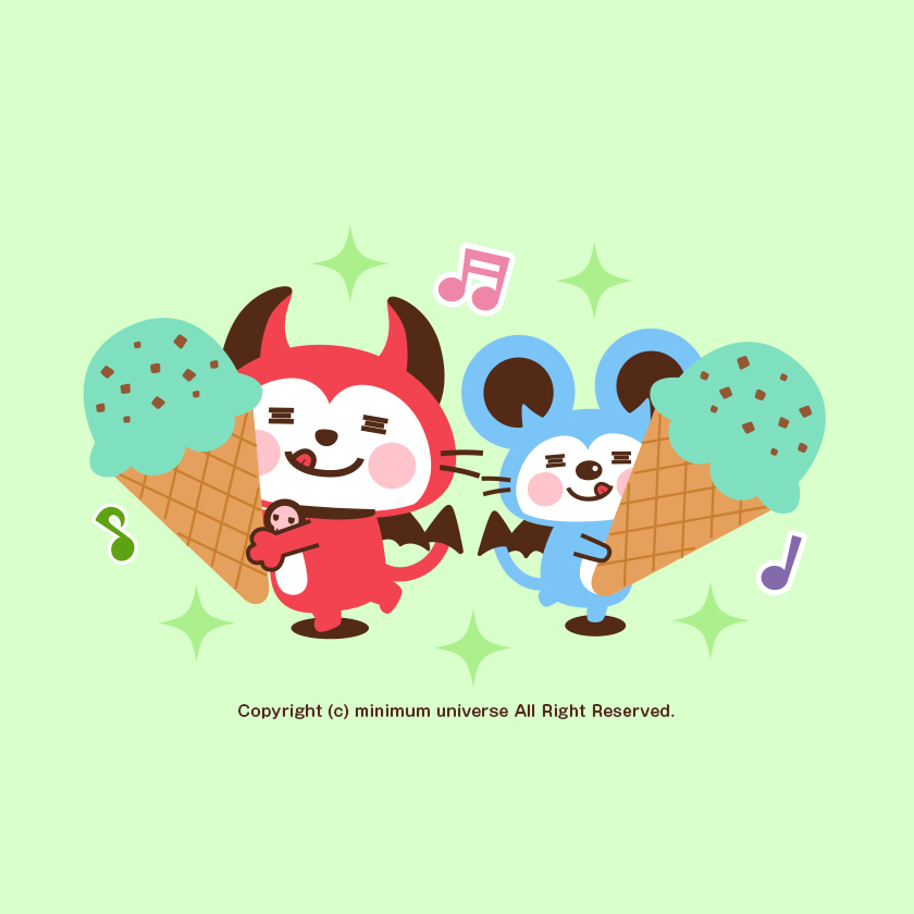 devinekokun's tweet image. 今日は「#ペパーミントの日」に便乗するデビ🥬
今日も気温が高いので チョコミントアイスさんで涼しくなるデビ！(っ🍦･ω･´)っ🍦✨

#今日は何の日 #6月20日 #ペパーミント #チョコミントアイス #ネコ #悪魔 #イラスト #キャラクター #初夏の創作クラスタフォロー祭り