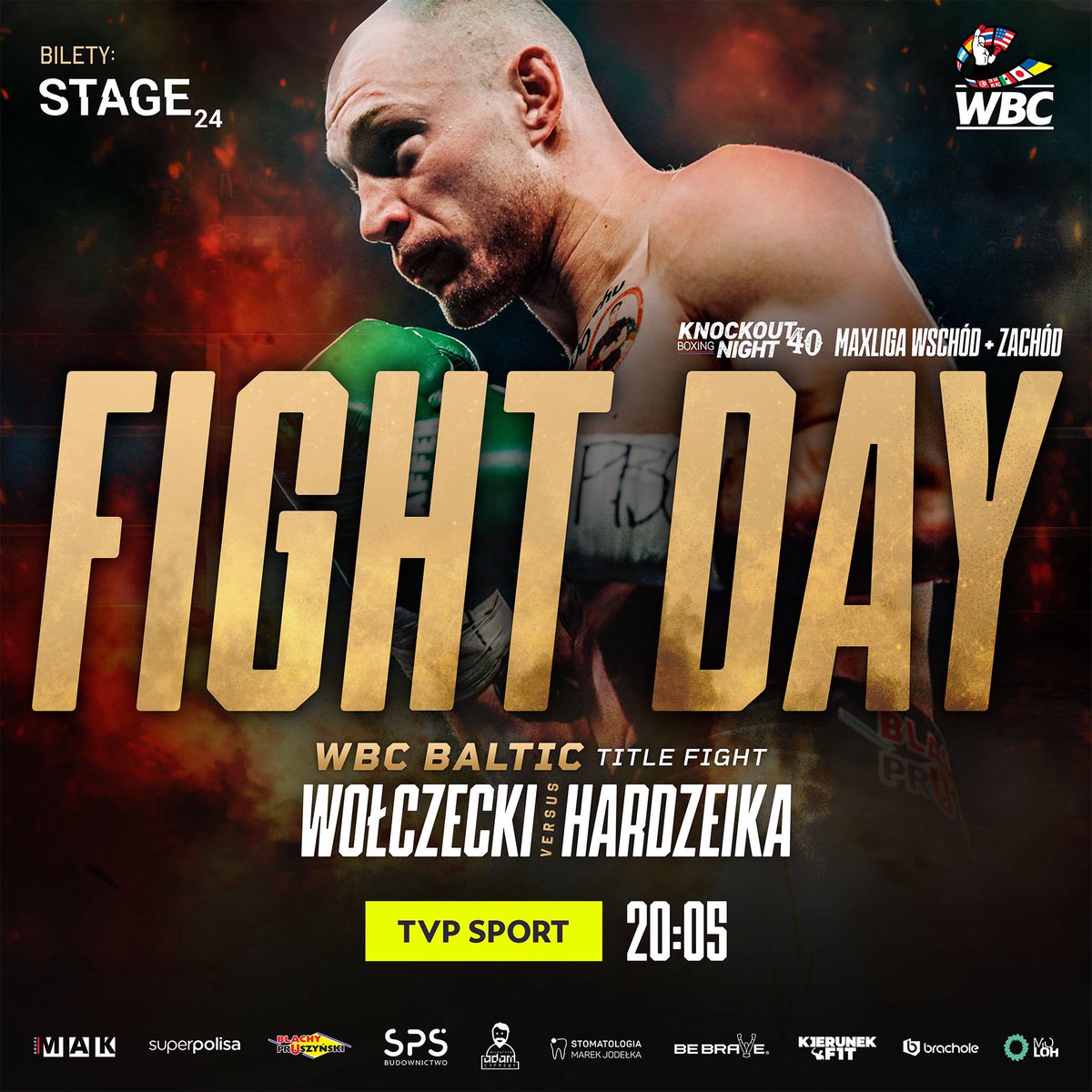 Knockout Boxing Night (@knockoutprm) on Twitter photo Już dziś Wołczecki vs Hardzeika w walce o pas WBC Baltic podczas KBN40 & MAXLIGA 🔥
Dodatkowo w walce pokazowej Ślendak vs Budzyński 😮💨
📍Wrocław
📺 <a href="/sport_tvppl/">TVP SPORT</a> od 20:05
<a href="/ringpolska/">ringpolska</a> <a href="/MandesR/">Rafał Mandes</a> <a href="/KrolJagiello/">Piotr Jagiełło</a> <a href="/JanuszPindera/">Janusz Pindera</a> <a href="/pruszynski_pl/">Blachy Pruszyński</a> Już dziś Wołczecki vs Hardzeika w walce o pas WBC Baltic podczas KBN40 & MAXLIGA 🔥
Dodatkowo w walce pokazowej Ślendak vs Budzyński 😮💨
📍Wrocław
📺 <a href="/sport_tvppl/">TVP SPORT</a> od 20:05
<a href="/ringpolska/">ringpolska</a> <a href="/MandesR/">Rafał Mandes</a> <a href="/KrolJagiello/">Piotr Jagiełło</a> <a href="/JanuszPindera/">Janusz Pindera</a> <a href="/pruszynski_pl/">Blachy Pruszyński</a>