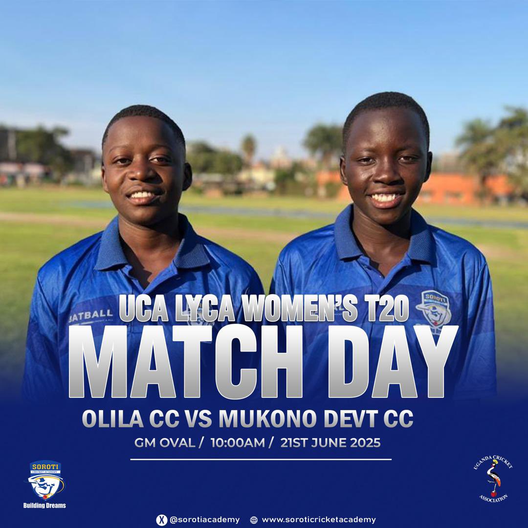 Our clubs Soroti City CC and Olila CC aim to stay unbeaten on Women's T20 Matchday 4 tomorrow

Soroti City faces Tornado at Entebbe while Olila meets Mukono Development at GM sugar oval
Here's a look at their flawless runs so far👉 thetouchlinesports.com/soroti-city-an…

#BuildingDreams