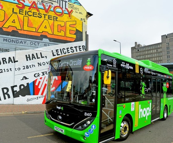 Fantastic news for Leicester! Thanks to funding from the Department of Transport, the free Hop #bus will continue to run into 2026. The e-bus stops at the city's major #attractions, #hospital and #University and has had more than a million passengers since it launched in 2023.