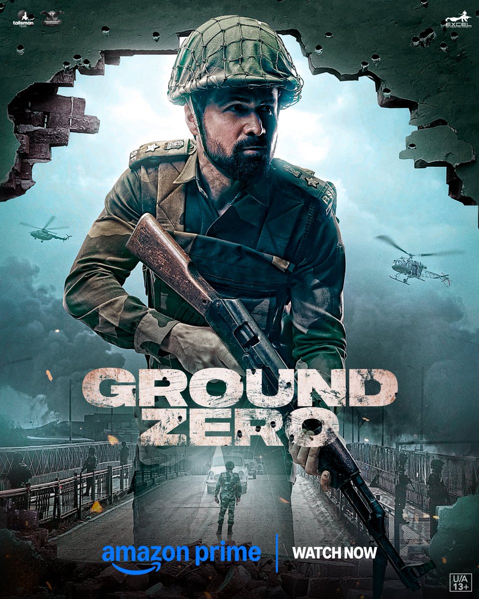 Excel Entertainment (@excelmovies) on Twitter photo Get ready to witness the story of an officer whose sacrifice goes beyond the battlefield.
#GroundZeroOnPrime, Watch Now on <a href="/PrimeVideoIN/">prime video IN</a>
<a href="/emraanhashmi/">Emraan Hashmi</a> <a href="/SaieTamhankar/">Sai</a> <a href="/zyhssn/">Zoya Hussain</a> <a href="/rdeepakparamesh/">Deepak Paramesh</a> #LalitPrabhakar #RockeyRaina <a href="/tejasdeoskar/">Tejas Prabha Vijay Deoskar 🇮🇳</a> <a href="/ritesh_sid/">Ritesh Sidhwani</a> <a href="/FarOutAkhtar/">Farhan Akhtar</a> <a href="/sanchit421/">Sanchit Gupta</a> Get ready to witness the story of an officer whose sacrifice goes beyond the battlefield.
#GroundZeroOnPrime, Watch Now on <a href="/PrimeVideoIN/">prime video IN</a>
<a href="/emraanhashmi/">Emraan Hashmi</a> <a href="/SaieTamhankar/">Sai</a> <a href="/zyhssn/">Zoya Hussain</a> <a href="/rdeepakparamesh/">Deepak Paramesh</a> #LalitPrabhakar #RockeyRaina <a href="/tejasdeoskar/">Tejas Prabha Vijay Deoskar 🇮🇳</a> <a href="/ritesh_sid/">Ritesh Sidhwani</a> <a href="/FarOutAkhtar/">Farhan Akhtar</a> <a href="/sanchit421/">Sanchit Gupta</a>
