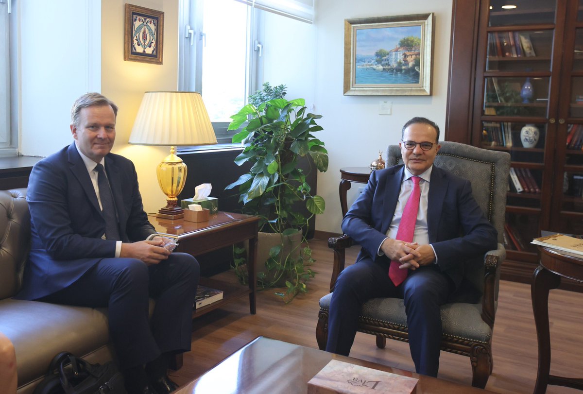 Deputy Minister and Director for EU Affairs, Ambassador Mehmet Kemal Bozay received Peter Sorensen, EU Special Representative for the Belgrade-Pristina Dialogue.