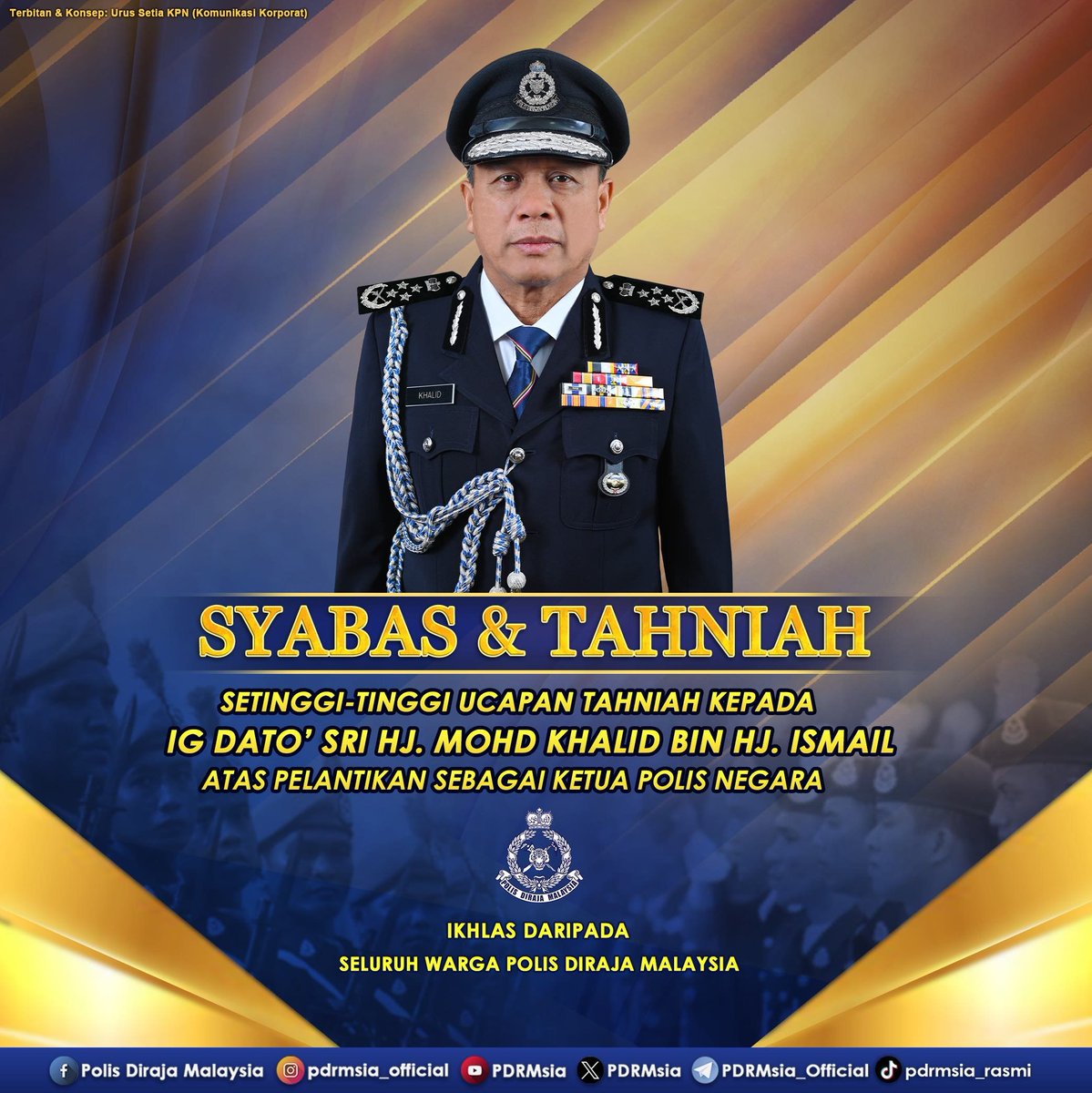 IG DATO' SRI HJ. MOHD KHALID DILANTIK KPN KE-15

Bacaan lanjut menerusi pautan berikut, 
facebook.com/share/p/1ACpSA…