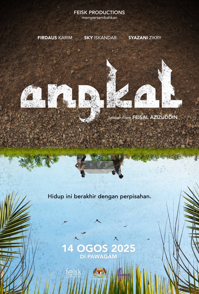feiskfilms's tweet photo. POSTER RASMI: ANGKAT
“Hidup ini berakhir dengan perpisahan”
ANGKAT, filem komedi gelap bermula 14 Ogos 2025!
#filemAngkat #feiskproductions https://t.co/R63gtZOAOc