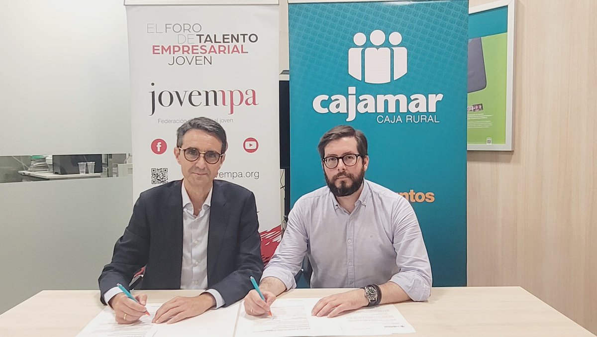 Jovempa Federación (@jovempa) on Twitter photo <a href="/Jovempa/">Jovempa Federación</a> y <a href="/Cajamar/">Grupo Cajamar</a> renuevan convenio de colaboración para apoyar a las jóvenes empresas.
jovempa.org/jovempa-y-caja…
Con el objetivo de impulsar el desarrollo empresarial de las juventud emprendedora y empresaria de la provincia de Alicante. <a href="/Jovempa/">Jovempa Federación</a> y <a href="/Cajamar/">Grupo Cajamar</a> renuevan convenio de colaboración para apoyar a las jóvenes empresas.
jovempa.org/jovempa-y-caja…
Con el objetivo de impulsar el desarrollo empresarial de las juventud emprendedora y empresaria de la provincia de Alicante.